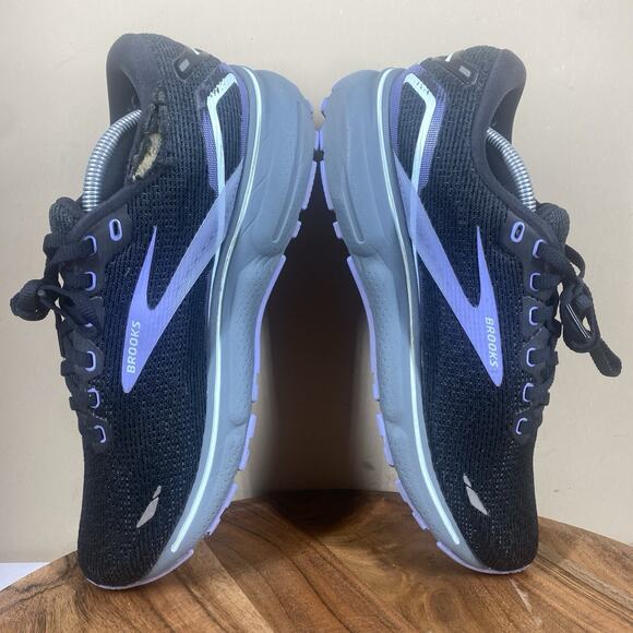 Brooks Ghost 15 Black Jacaranda Womens Size 9 Black Running Shoes 1203801B011 - Picture 6 of 11